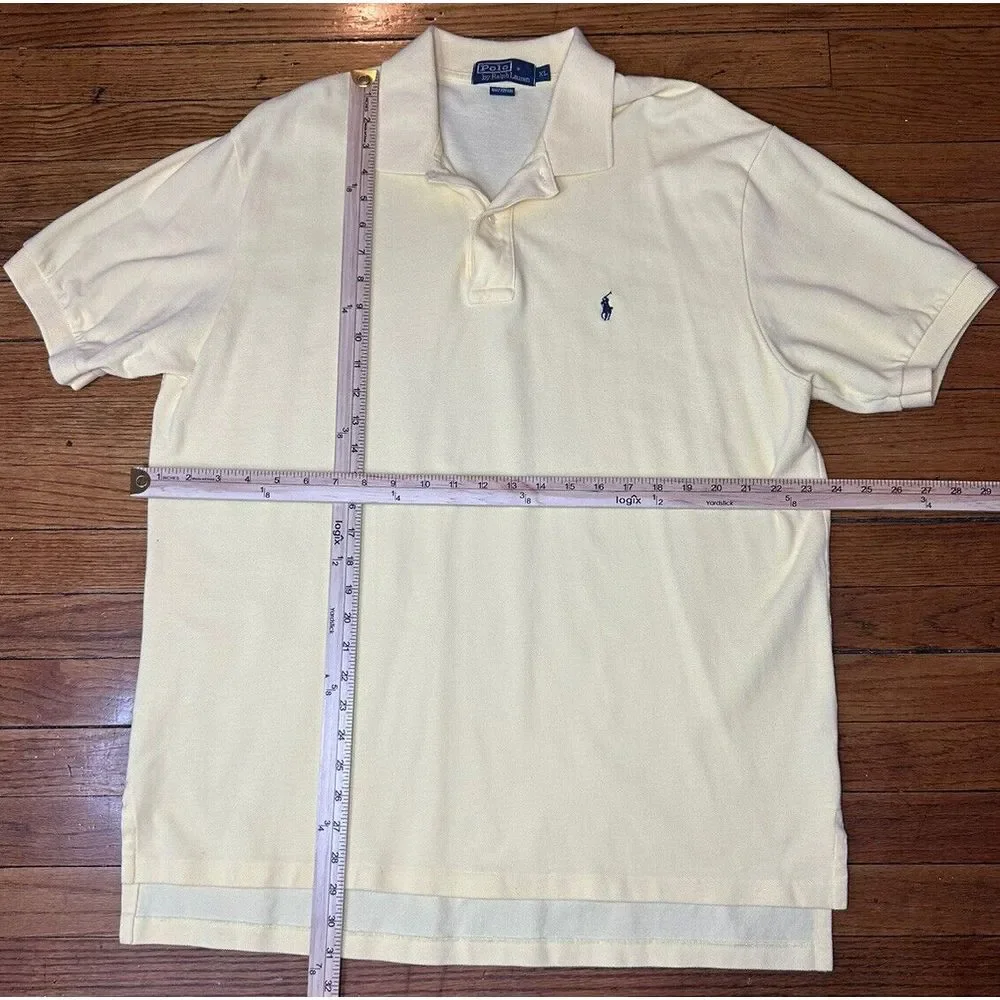 Polo Ralph Lauren‎ Men' s Polo Shirt Short Sleeve  Yellow Size XL